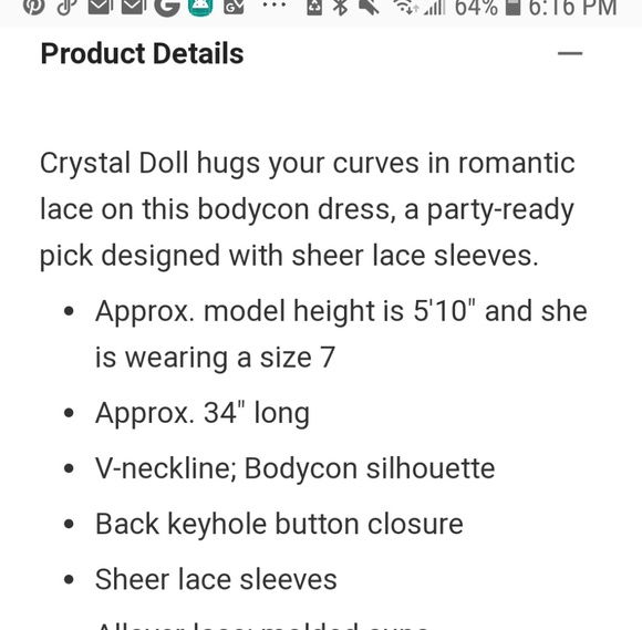 Beautiful green lace dress, bodycon fit - Picture 3 of 3